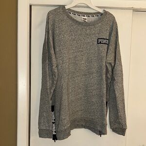 PINK Gray Sweatshirt